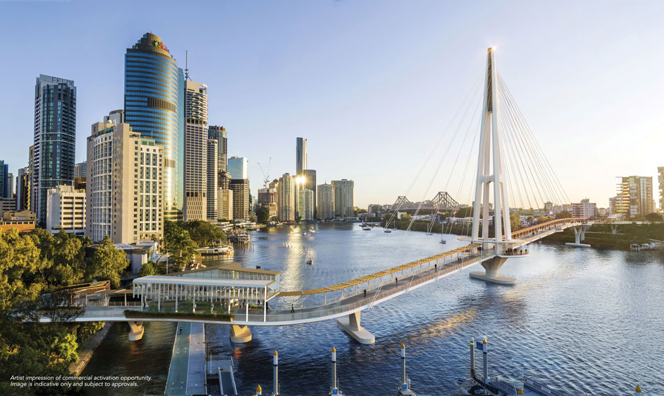 Kangaroo Point Green Bridge, Brisbane